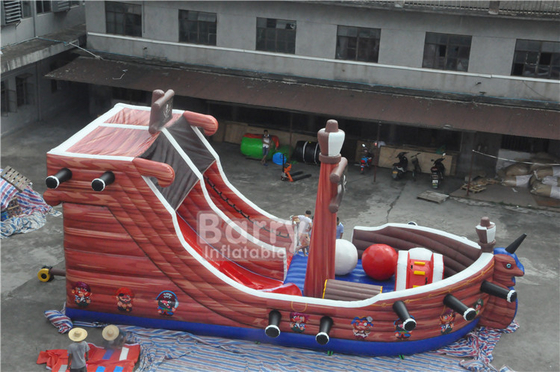 дети пирата раздувных водных горок PVC 0.55mm коммерчески отскакивают замок театра скача