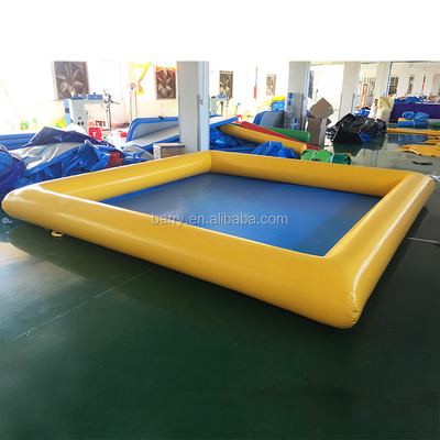 водный бассейн брезента PVC 0.9mm портативный 4*4m желтое и голубое