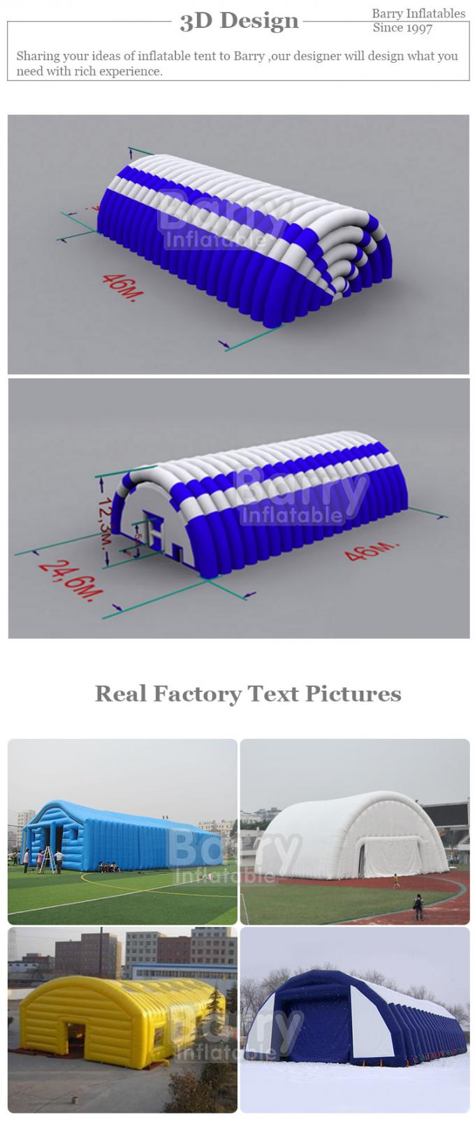 предохранение от белого воздухонепроницаемого раздувного шатра спасения 10m УЛЬТРАФИОЛЕТОВОЕ 2
