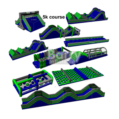 Usa Case Giant Outdoor Game 5km Bounce House Insane Надувная 5к гонка экстремальная 5к надувная гонка для коммерческого мероприятия