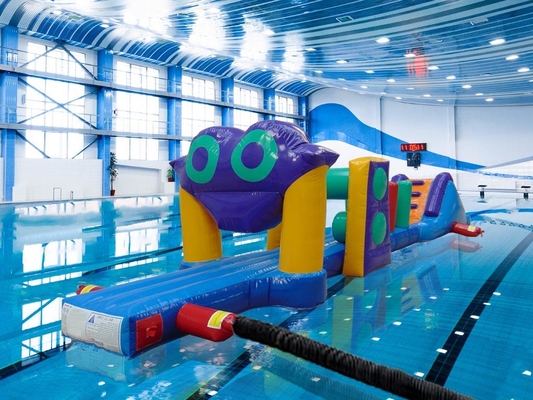 Цветные 10M Challenge Pool Надувный курс на воду Надувный аква-гон на море или бассейн