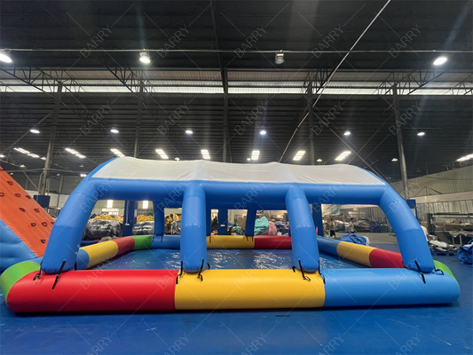 Надувной детский бассейн с крышкой 10x8x3.5 фута ПВХ