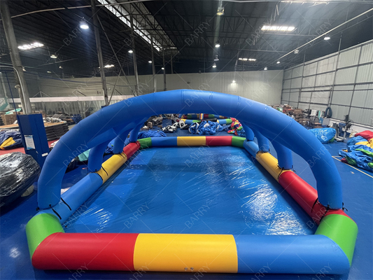 Надувной детский бассейн с крышкой 10x8x3.5 фута ПВХ