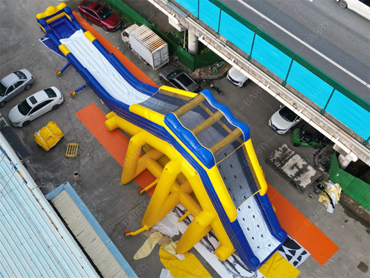 Коммерческая гигантская надувная водная горка 30x10,6 м ПВХ для тематических парков