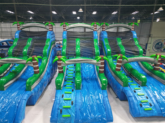 Коммерческий большой или маленький пальмовый надувный бассейн, задний джунгли тематика гигантский надувный бассейн