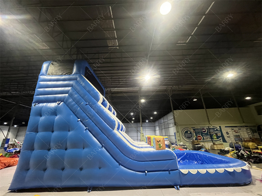 Парк развлечений Внешний сад Большой ребенок Надувные двойные водные горки для подростков Загородный двор