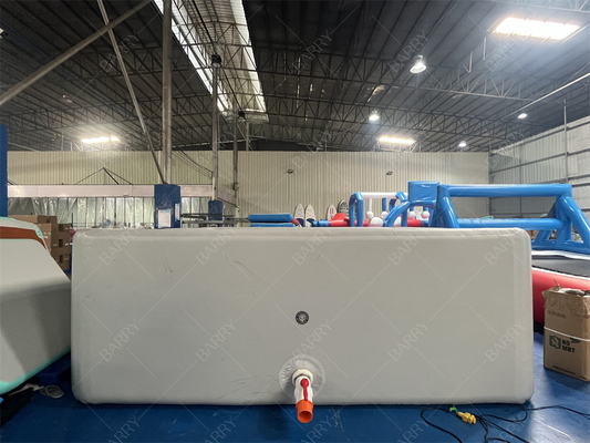 Безопасность горячая капля швы ткань Новый материал надувный на заказ Серое надувный бассейн для детей