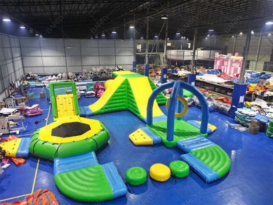 Водные игры Игры на заказ Коммерческие На улице Новый зеленый надувный плавучий аквапарк для моря