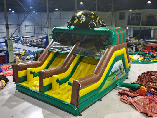 Гигантский надувной батут с горкой, полоса препятствий, надувная игра, полоса препятствий, батутный парк для детей и взрослых