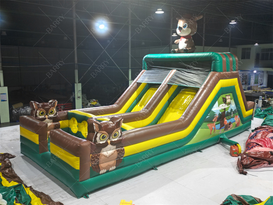 Гигантский надувной батут с горкой, полоса препятствий, надувная игра, полоса препятствий, батутный парк для детей и взрослых