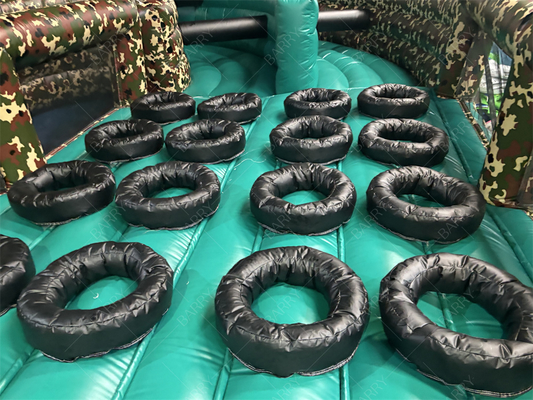 Камуфляж Надувная игра Препятствие Военное маскировочное цвет Надувный препятствие Армейский тренировочный лагерь