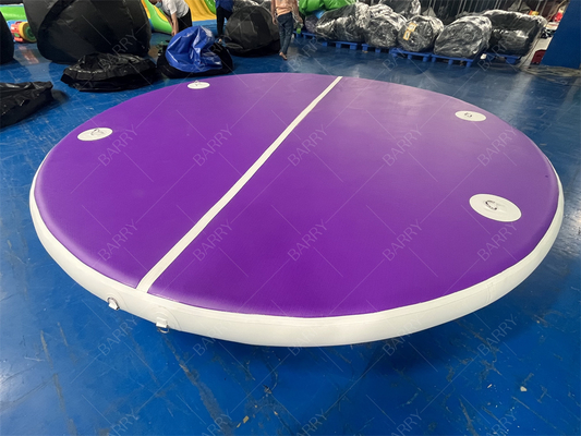 Капли швы ПВХ круглые трубы фиолетовые надувные доки Водные игрушки для бассейнов озер