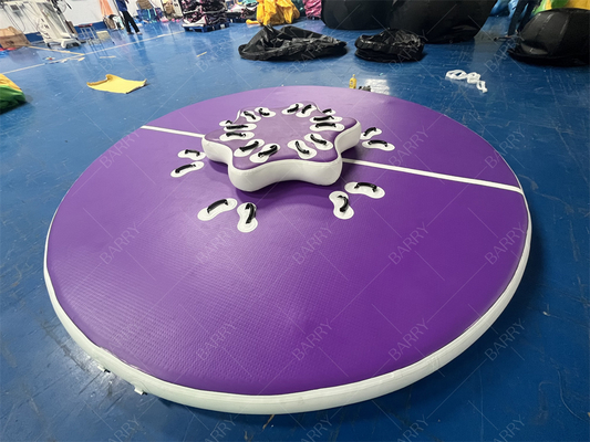 Капли швы ПВХ круглые трубы фиолетовые надувные доки Водные игрушки для бассейнов озер