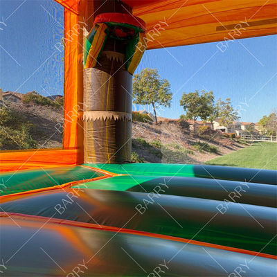 Детские динозавры скачки Дом со слайдом Кастильос Надувные дино Скачки замок со слайдом с вентилятором