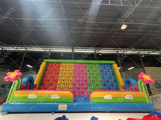 Гигантские надувные игры для вечеринок на открытом воздухе. Надувная цветочная надувная стена для лазания для детей на продажу