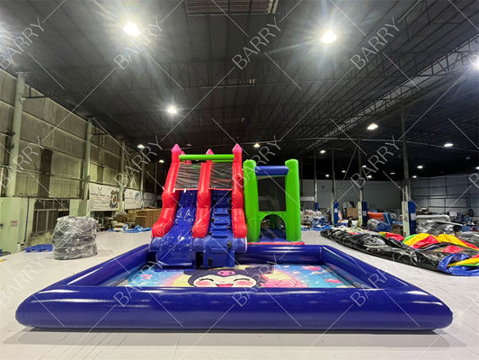 Коммерческая надувная водная горка с бассейном с изображением мультяшной Куроми для вечеринки