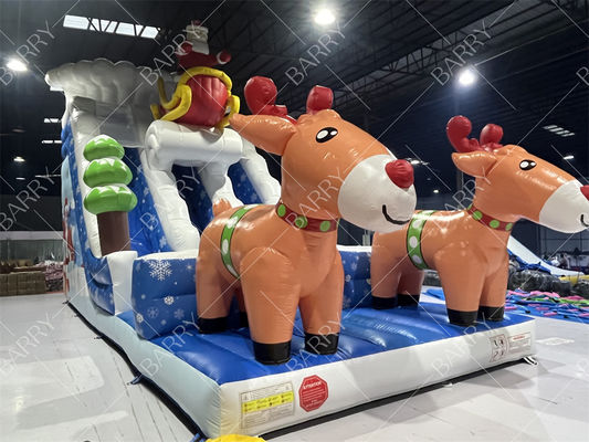 Коммерческая надувная горка для детей и взрослых на Рождество