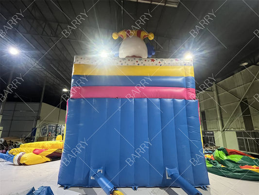 Premium Clown Theme Inflatable Slide With Commercial Circus Bouncy Castle Bouncer for Funny Playground Fun