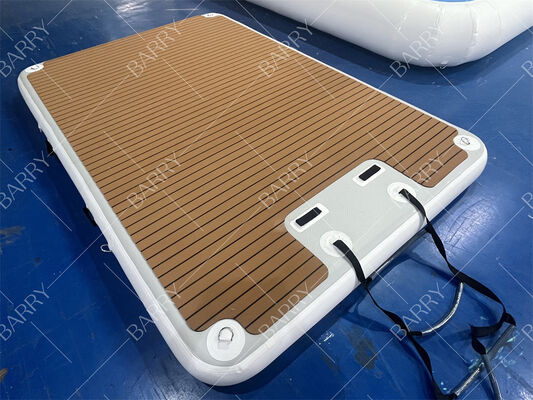 Надувная плавающая платформа для гидроцикла 3x2x0,2 м с лестницей