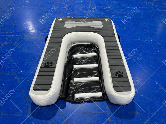 Надувная собачья пандус складная платформа для домашних животных Водная плавучая док с нескользящей ЭВА