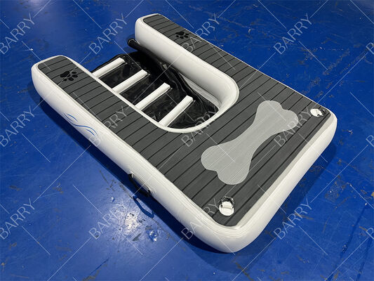 Надувная собачья пандус складная платформа для домашних животных Водная плавучая док с нескользящей ЭВА