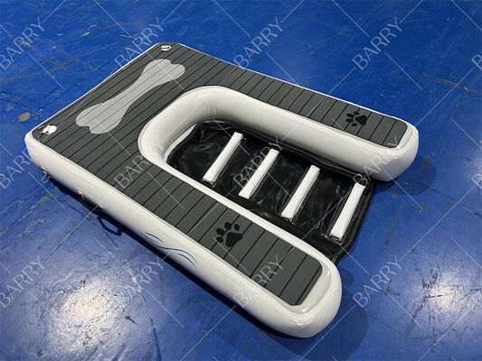 Надувная собачья пандус складная платформа для домашних животных Водная плавучая док с нескользящей ЭВА