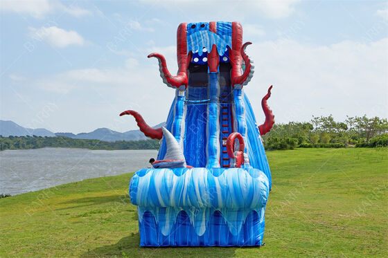 Взрослый Большой коммерческий водолазный надувный 25ft Ocean Battle Слайд бассейн