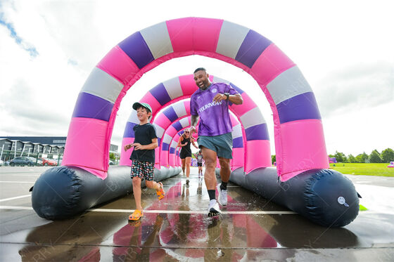 NL Большая надувная трасса с препятствиями надувная 5 км препятствия бег