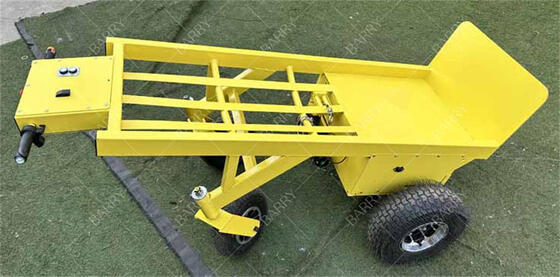 Электрическая тележка-долли с 4 колесами для тяжелых условий эксплуатации с лебедкой для подъема надувных батутов