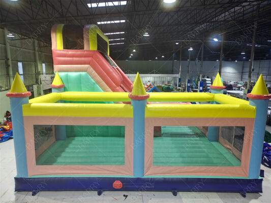 Настраиваемый фаворит с тематической церковью надувный прыгающий замок со слайд- и игровой зоной