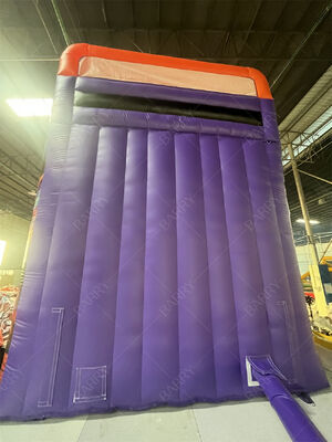 Коммерческий класс двойной полосы надувная горка с бассейном, Тренди Неон / TikTok Тематический сухой / влажный горка для вечеринок Аренда и мероприятия Система игры для детей