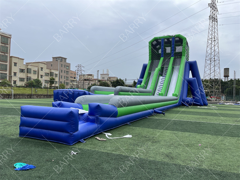 Игры для детей Высокий 36x14x13м Треугольник Гигантский водный горка для больших событий 5 км надувный ход препятствий