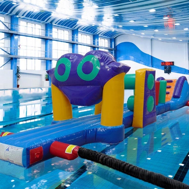 Цветные 10M Challenge Pool Надувный курс на воду Надувный аква-гон на море или бассейн