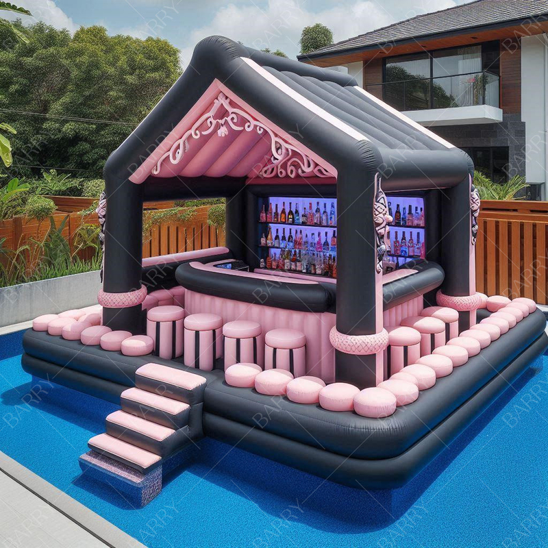 Задние дворы Ultimate Party Spot Бассейн Надувный бар Для частных вечеринок Надувный бассейн Бар Для заднего двора