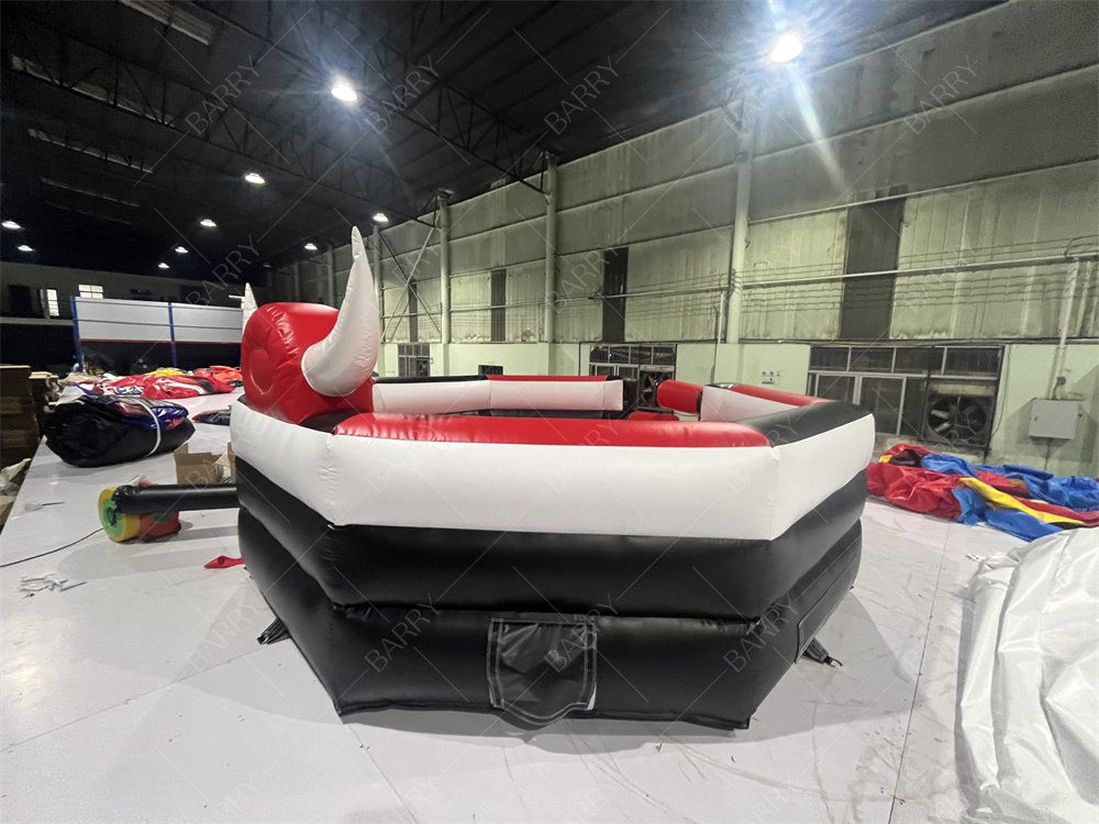 Надувной аттракцион Механический Бык для Взрослых - Красный Симулятор Родео