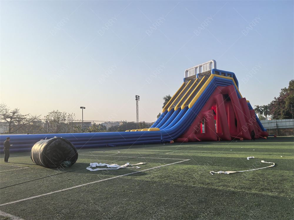 Коммерческий класс 65х18х15м Красный на заказ Adventure Гигантский Надувный Водный Слайд Для Взрослых
