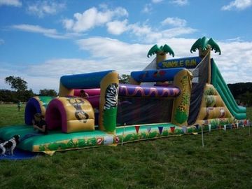 Джунгли Inflatables бега EN14960 полосы препятствий детей раздувные огромные