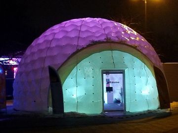 Шатер Costomized напольный раздувной с освещением водить/печатать раздувной купол будочки