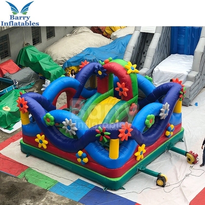 тематический парк спортивной площадки Funcity овоща цветка надувного замка PVC 0.55mm раздувной