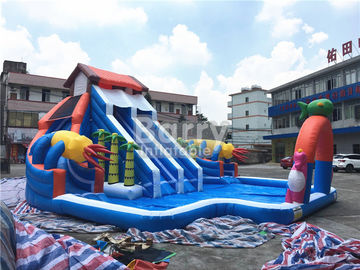 Аквапарк скольжения дома парк атракционов воды Aquapark форменного портативного раздувного раздувной для на открытом воздухе земли