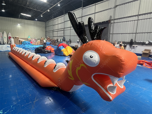 Водные игрушки Игра Морской Дракон Форма Однотрубный Надувной Банан для 12 человек Летающая лодка