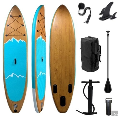 Доска затвора маленького глотка популярного деревянного Surfboard стиля мягкого верхнего раздувная 315*83*15cm