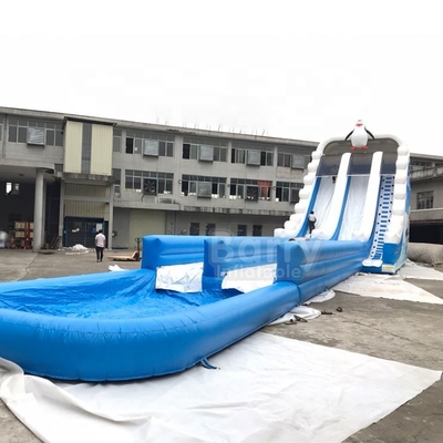 Водные горки изготовленного на заказ выскальзывания брезента на открытом воздухе раздувные для взрослого